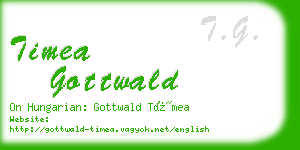 timea gottwald business card